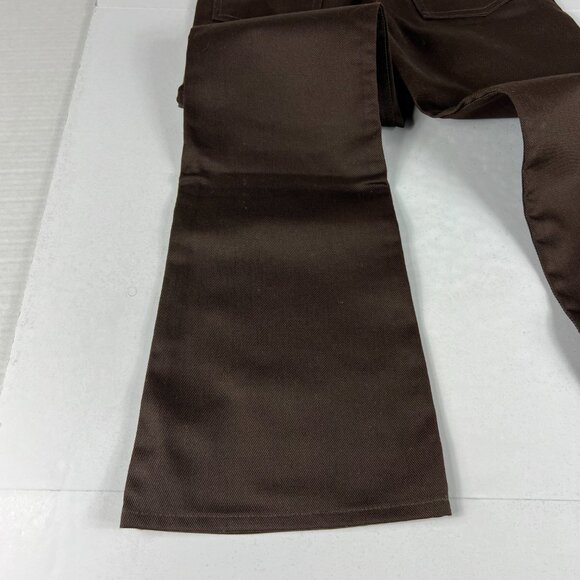 VTG 70s Levi's Jeans Students 24x27* 746 Bell Bottoms Dark Brown Denim Tag 25x28 - Picture 11 of 16
